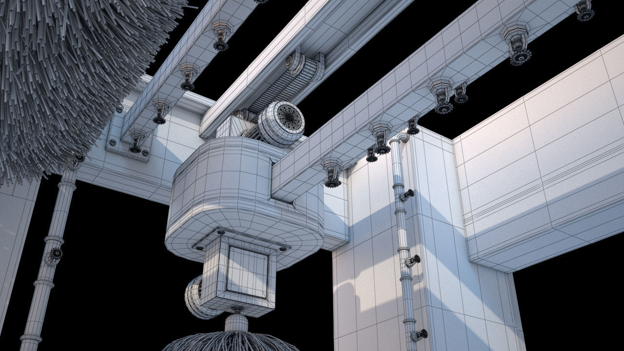 High Detailed Gas Station 3D model_13