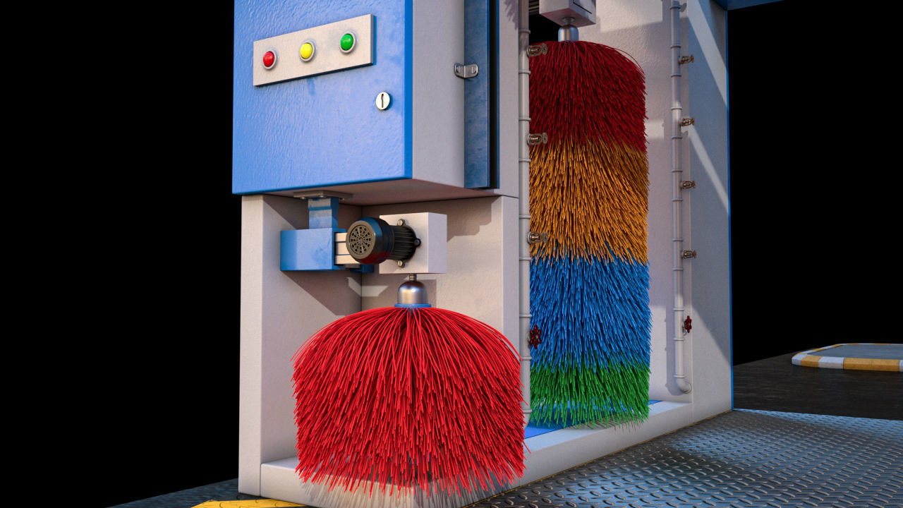 High Detailed Gas Station 3D model_10