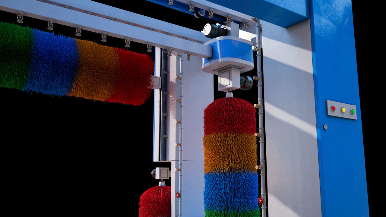 High Detailed Gas Station 3D model_14