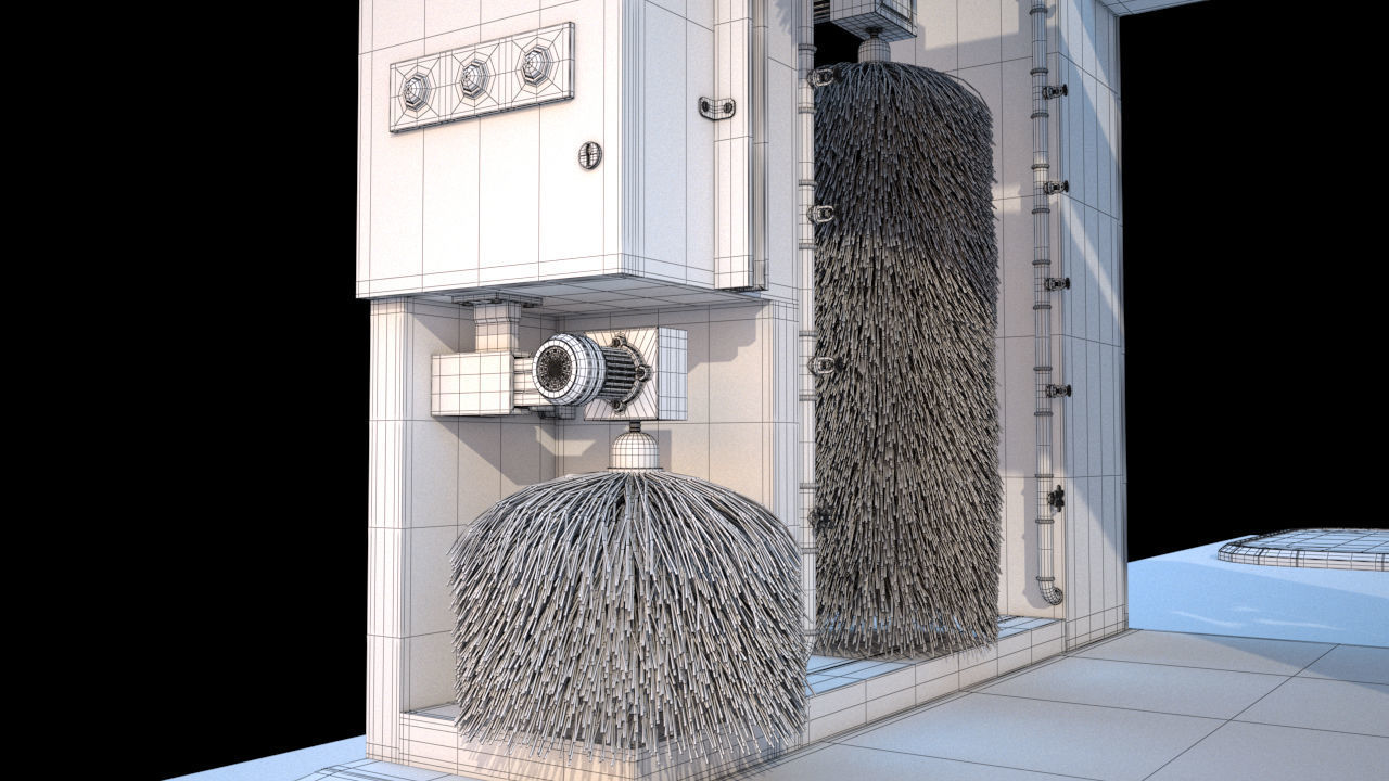 High Detailed Gas Station 3D model_11