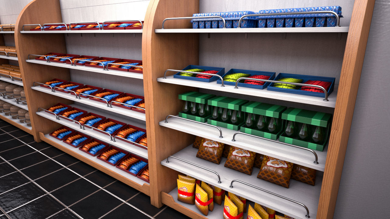 High Detailed Gas Station 3D model_36