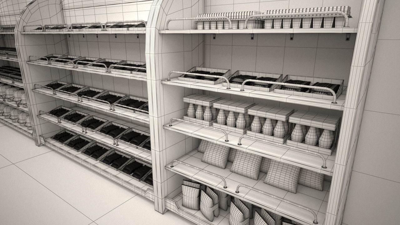 High Detailed Gas Station 3D model_37