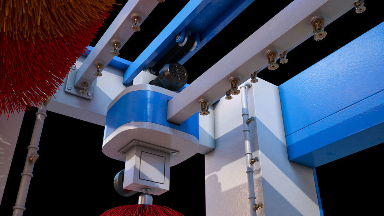 High Detailed Gas Station 3D model_12