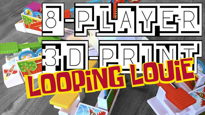 Looping Louie 8 Player Adapter Free 3D print model