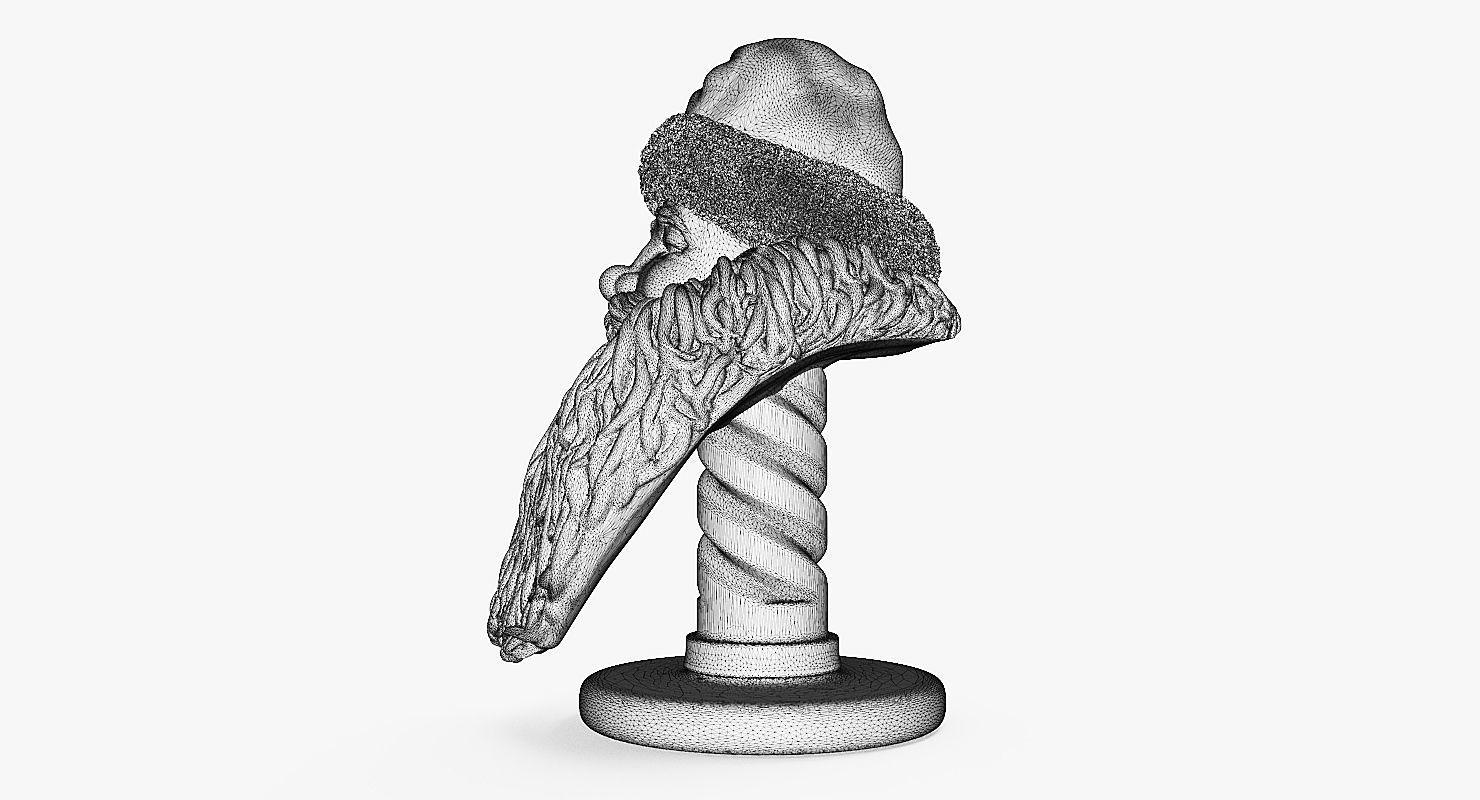 Santa Claus 3d Printable Bust 3D print model_10