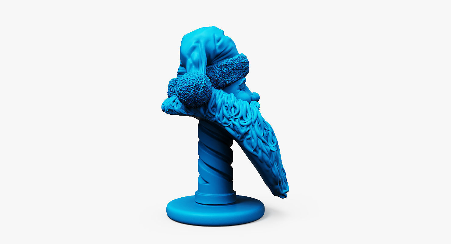 Santa Claus 3d Printable Bust 3D print model_5