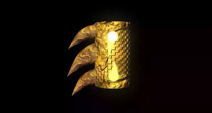 Alien Armlet Arachnipien Low-poly 3D model