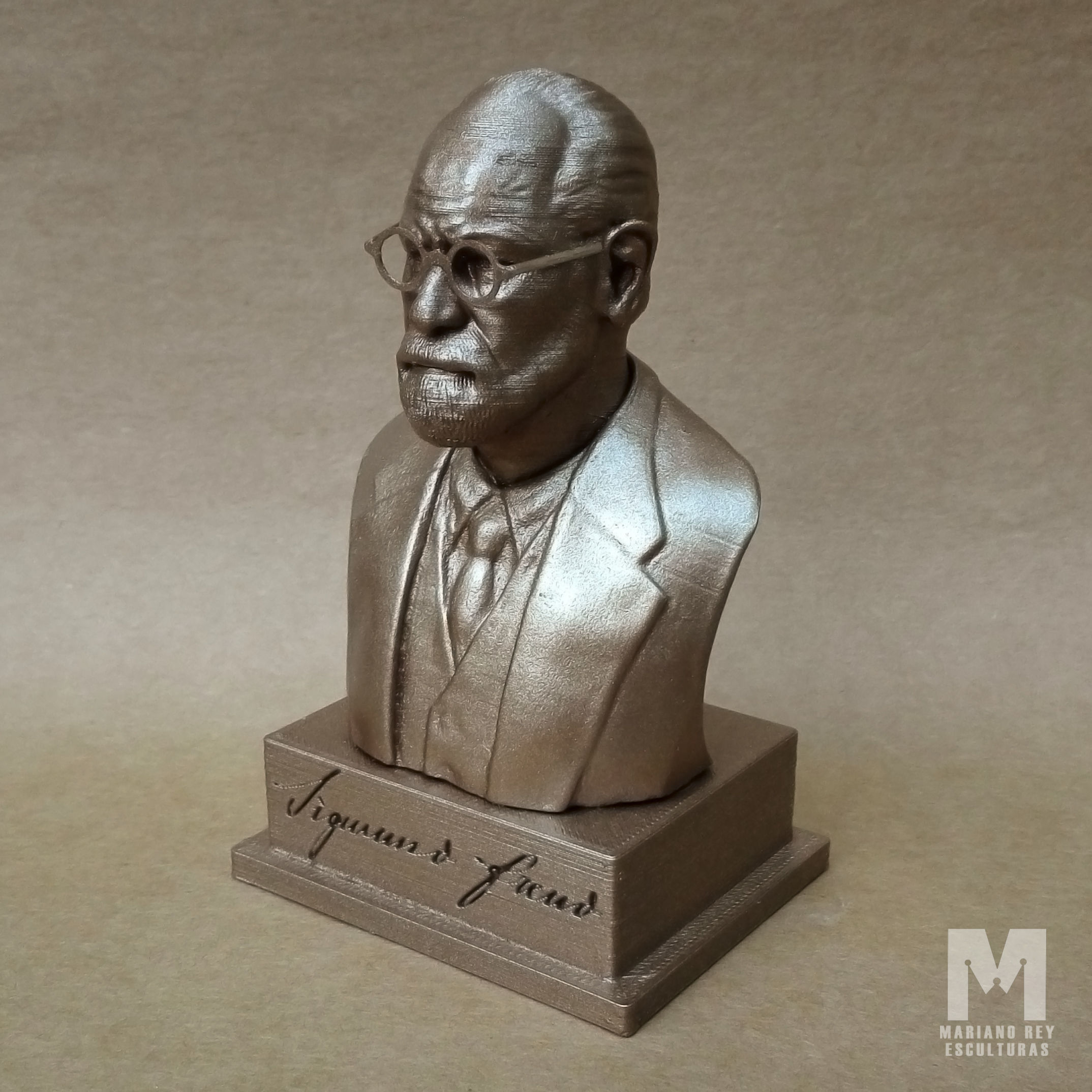 Sigmund Freud - Bust portrait 3D print model_1