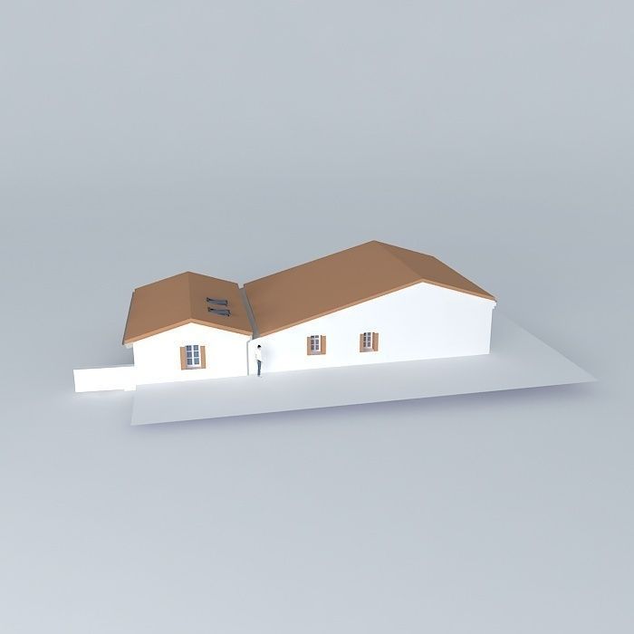 extention renovated village Free 3D model_2