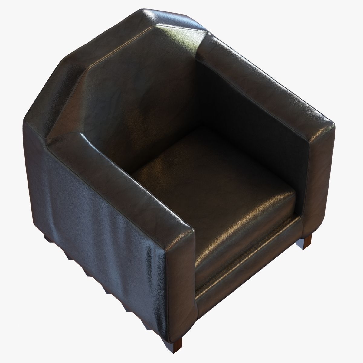 Pierre Legrain Cubist Armchair 3D model_5