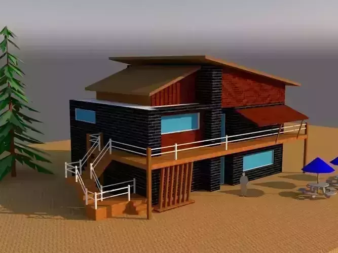 modern beach house