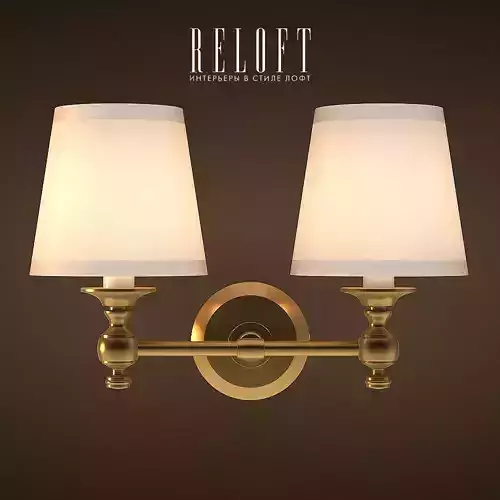 Double Lamp Bracket Lacquered Burnished Brass 