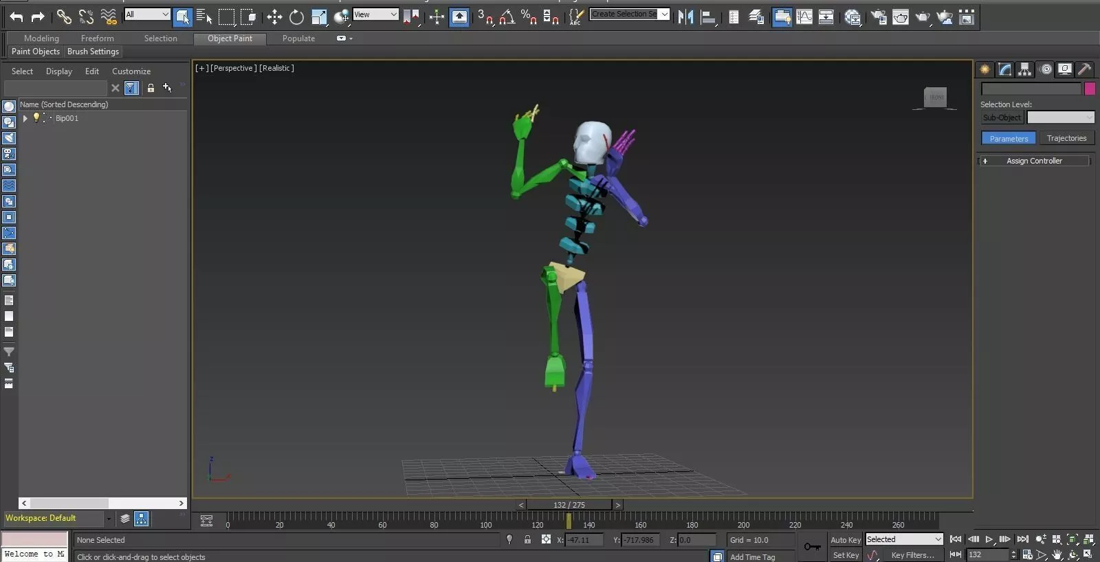 Battle Royal Emotes Dance all Season 5 biped Animations 3D model