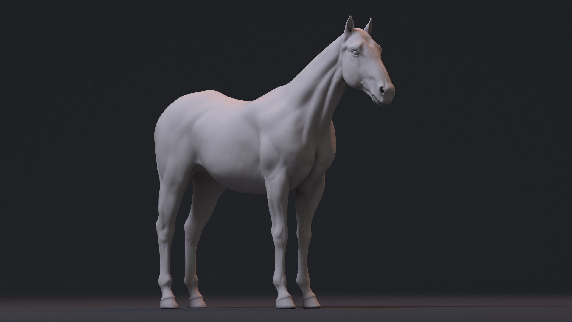 Realistic Horse Zbrush File 3D model_1