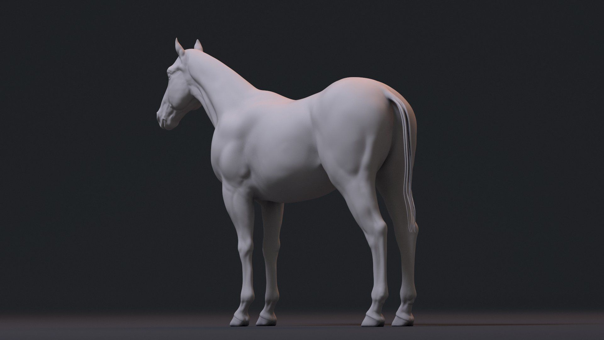 Realistic Horse Zbrush File 3D model_4