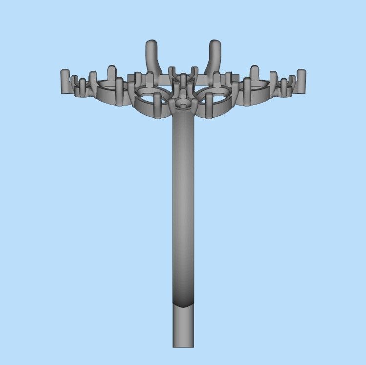 Women ring with gems 3dm stl vintage 3D print model_15