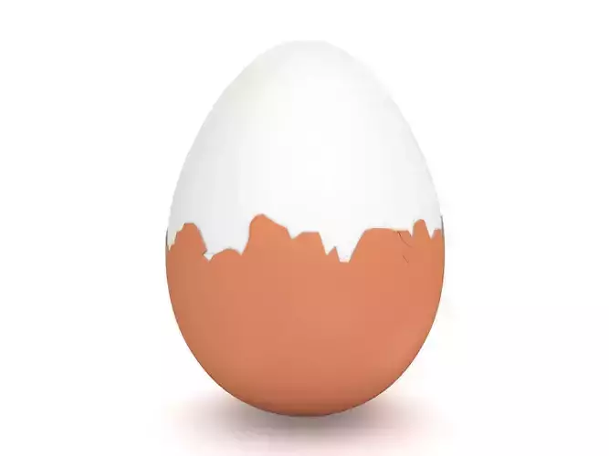 Boiled Egg 3D model