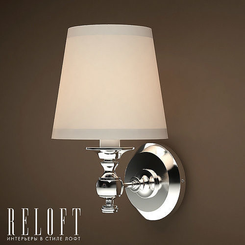 Lamp Bracket Polished Chrome 3D model