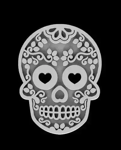 SKULL day of dead sugar
