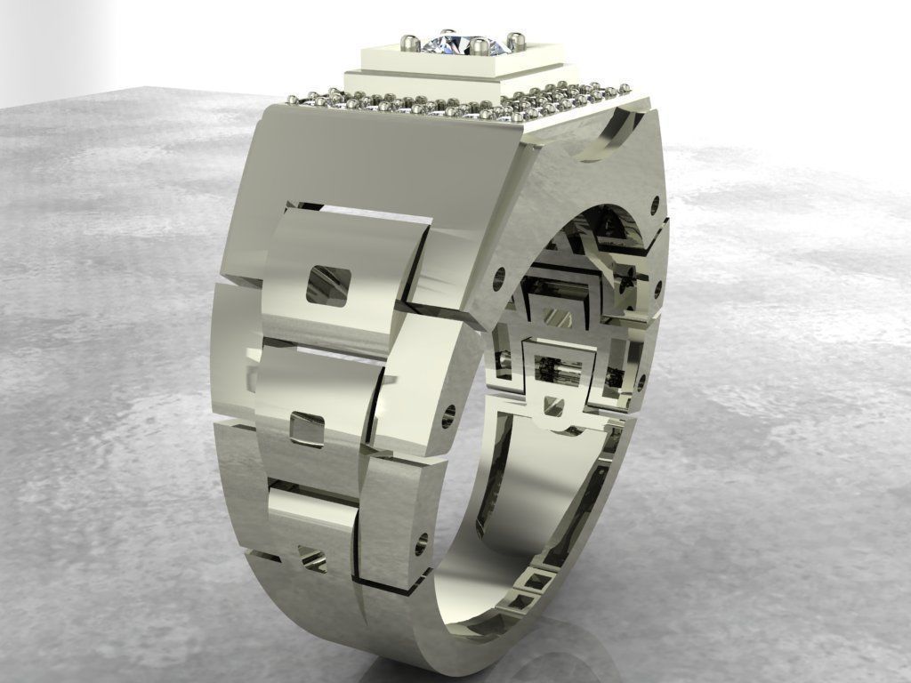 Flexible Ring 3D print model_3