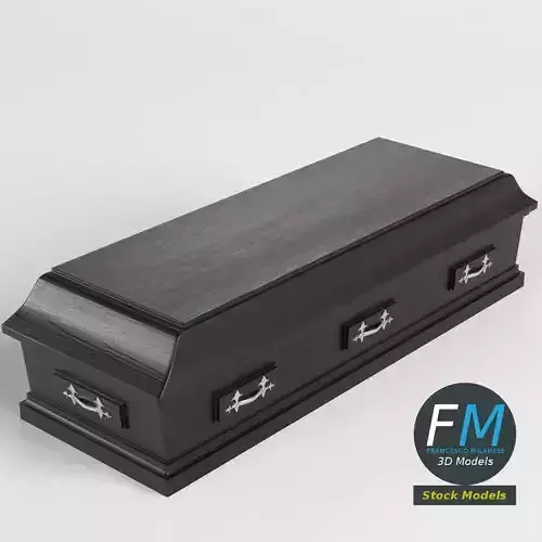 Closed coffin 3D model