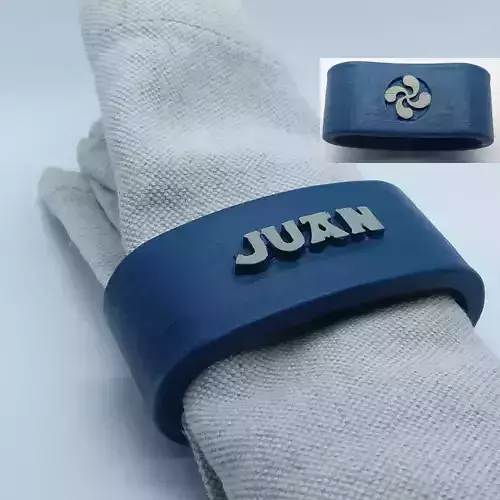 JUAN napkin ring with lauburu
