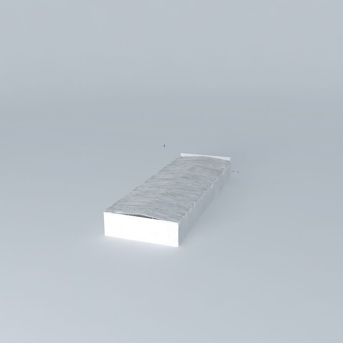 shed steel structure and tray Free 3D model_1