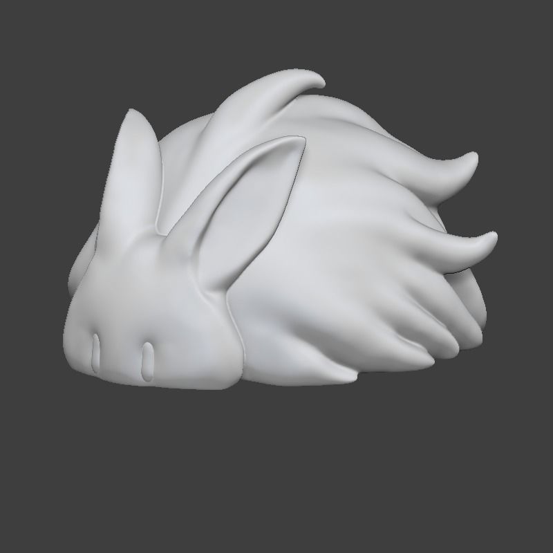 Rabbit t STL for 3Dprint 3D print model_1