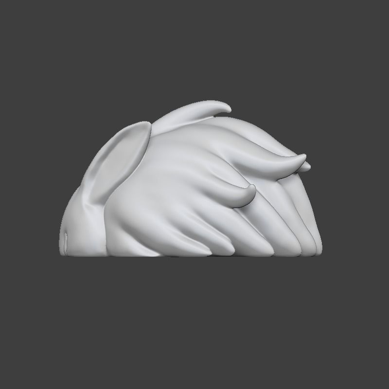 Rabbit t STL for 3Dprint 3D print model_3
