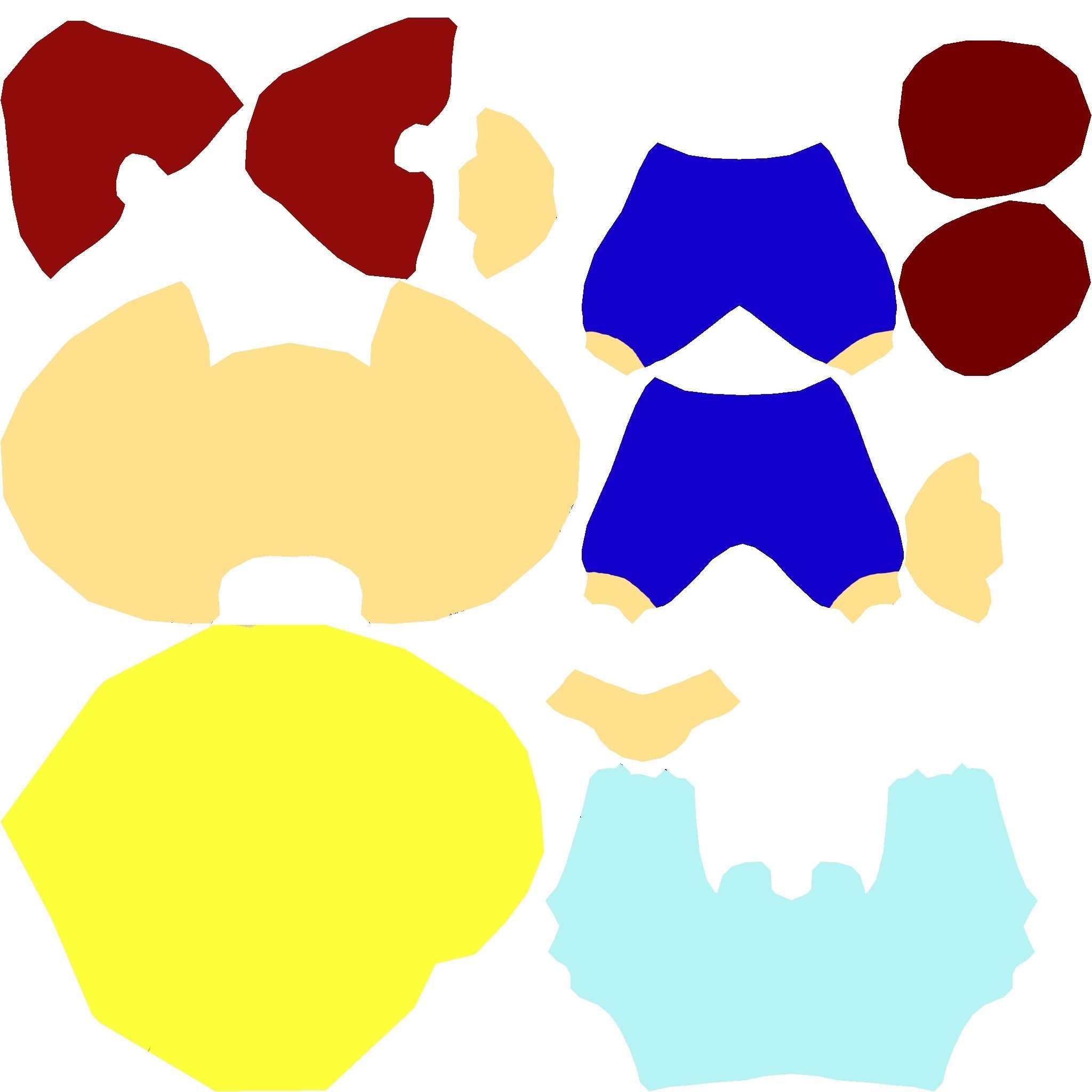 Animated Game Character Low-poly 3D model_6