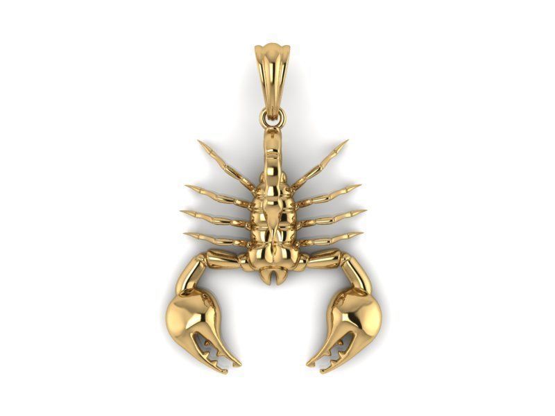 Scopion pendant 2inc 3D print model_2