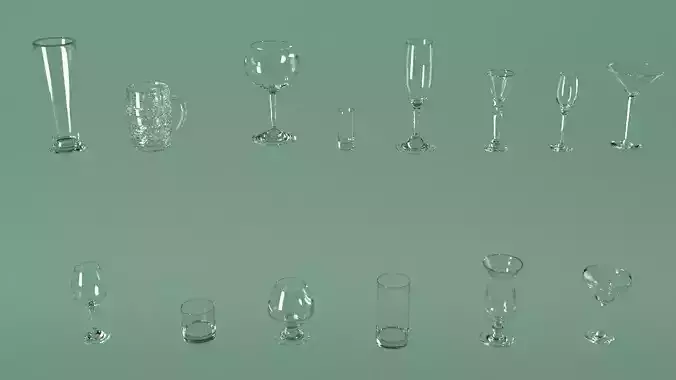 Set of glasses