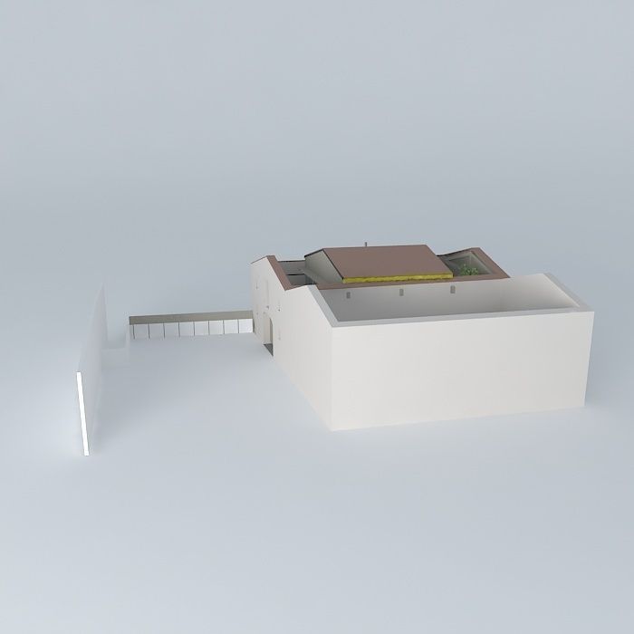 Development of a townhouse Free 3D model_2