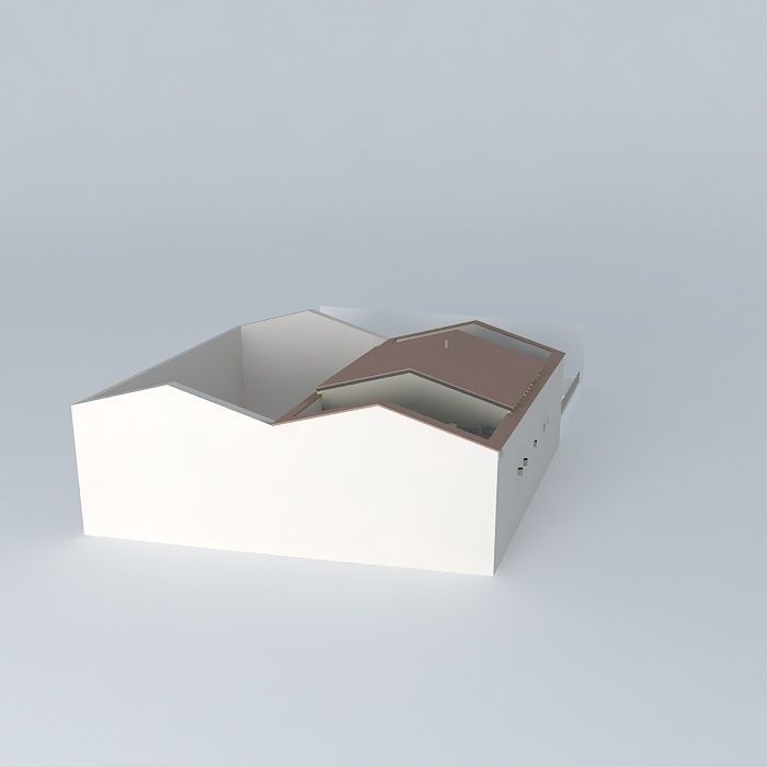 Development of a townhouse Free 3D model_1