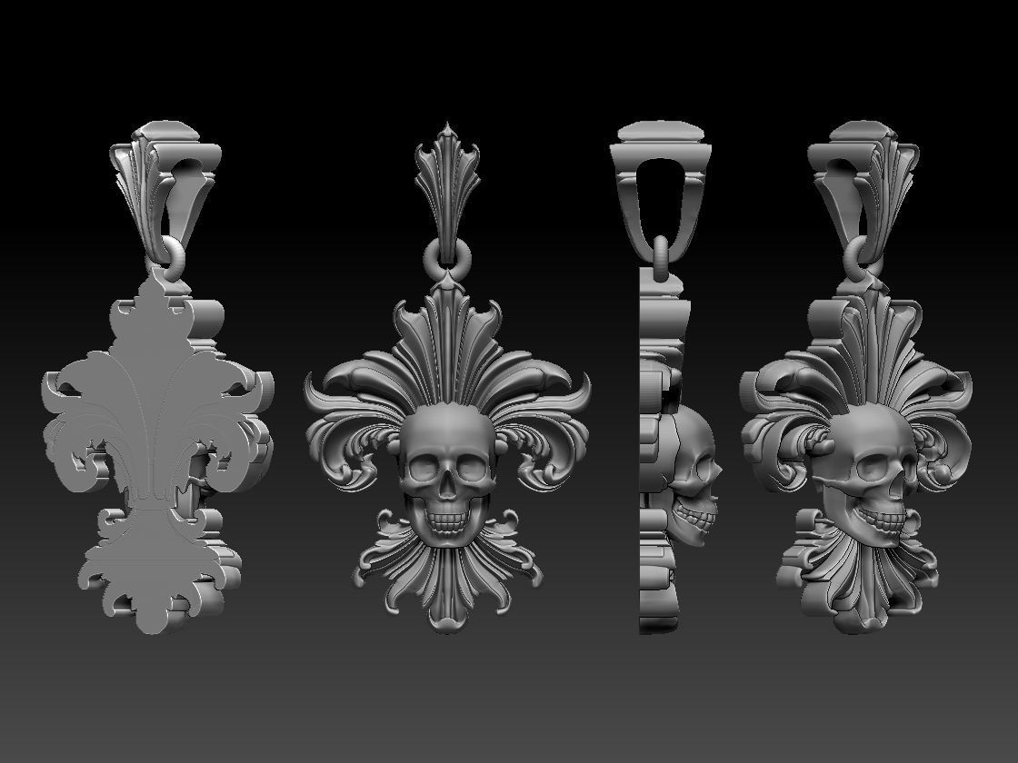 pendant 3D print model_3