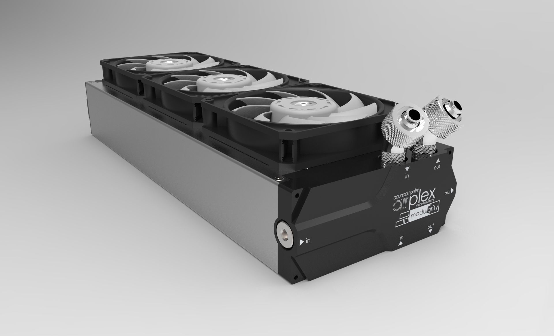 Aquacomputer Airplex Modularity 360mm Radiator 3D model_3