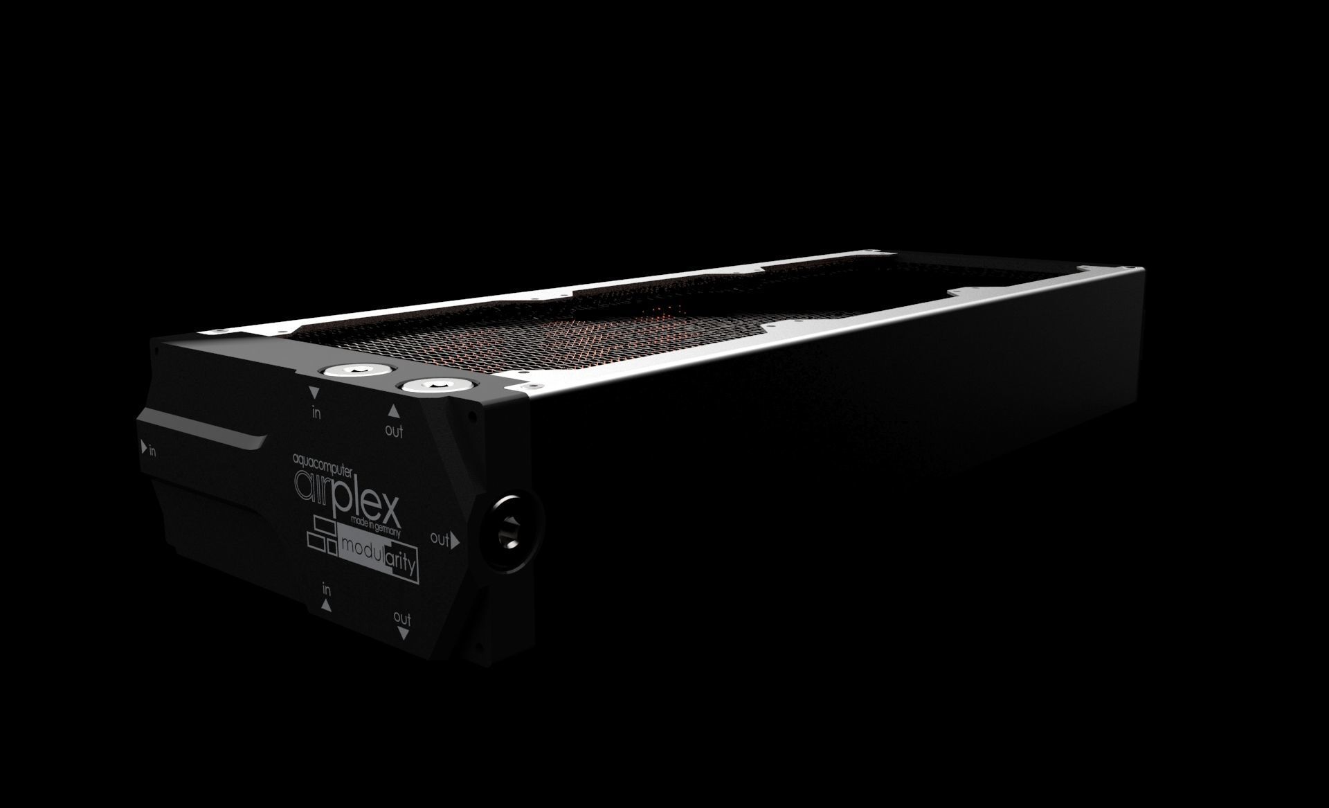 Aquacomputer Airplex Modularity 360mm Radiator 3D model_4