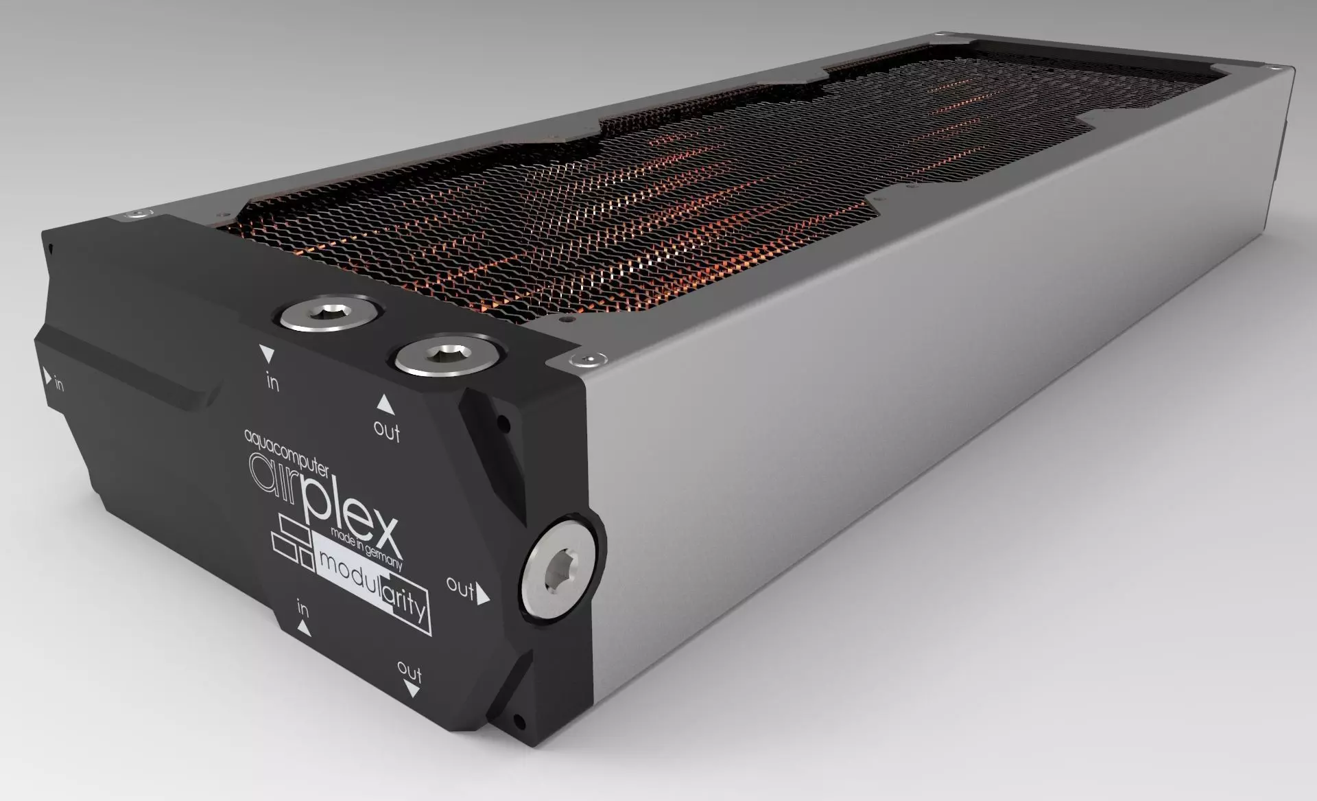 Aquacomputer Airplex Modularity 360mm Radiator 3D model_0