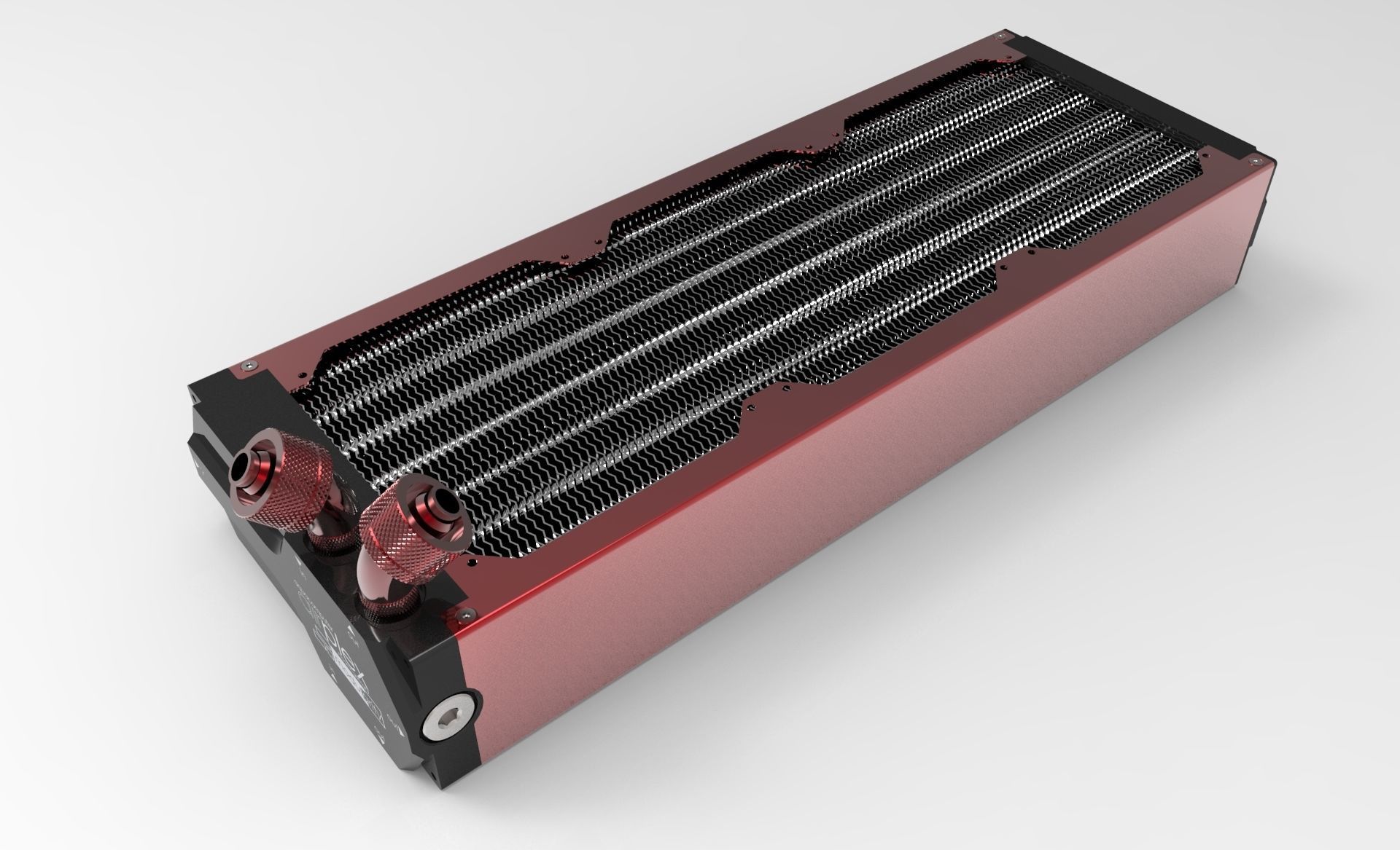 Aquacomputer Airplex Modularity 360mm Radiator 3D model_2