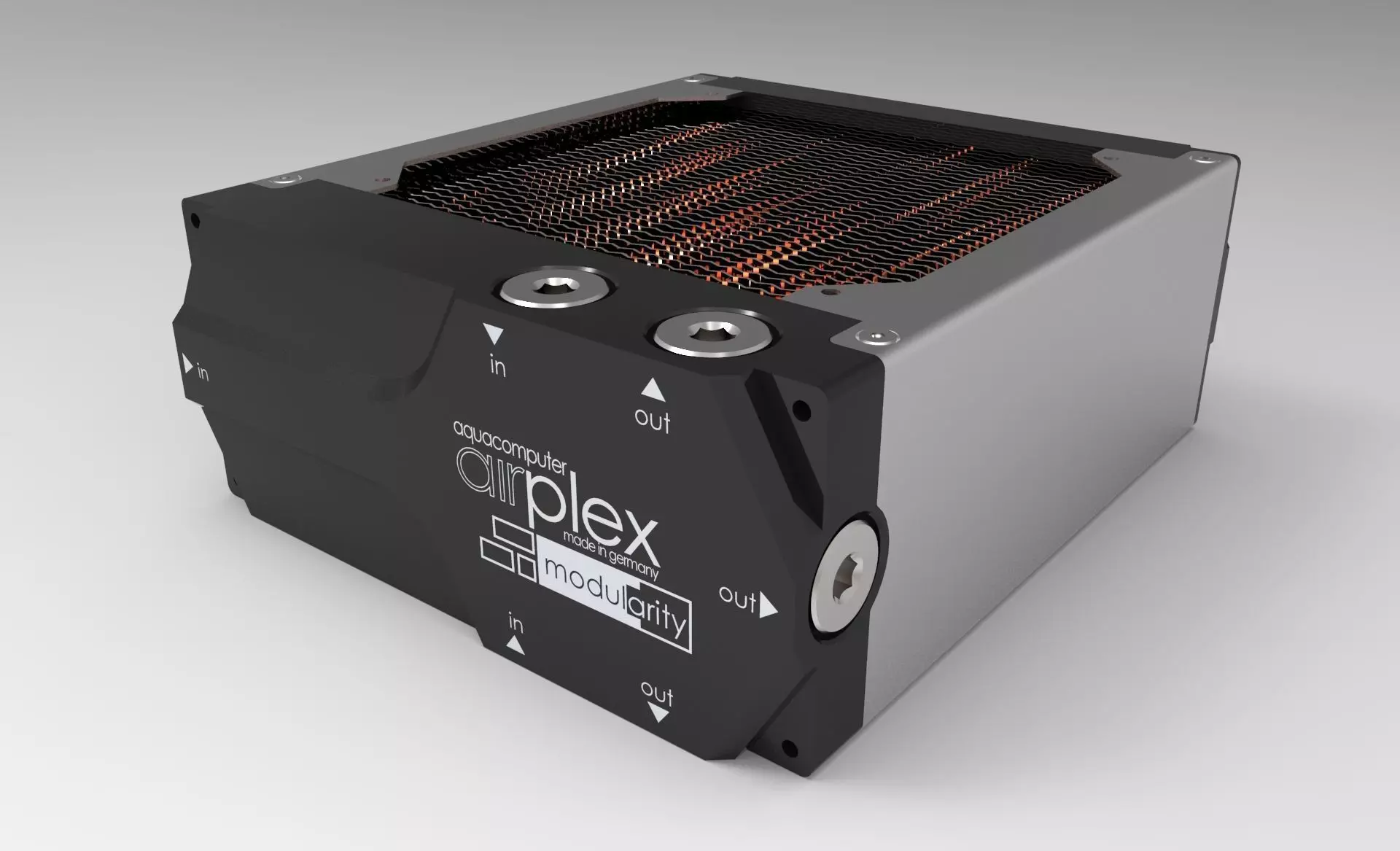 Aquacomputer Airplex Modularity 120mm Radiator 3D model