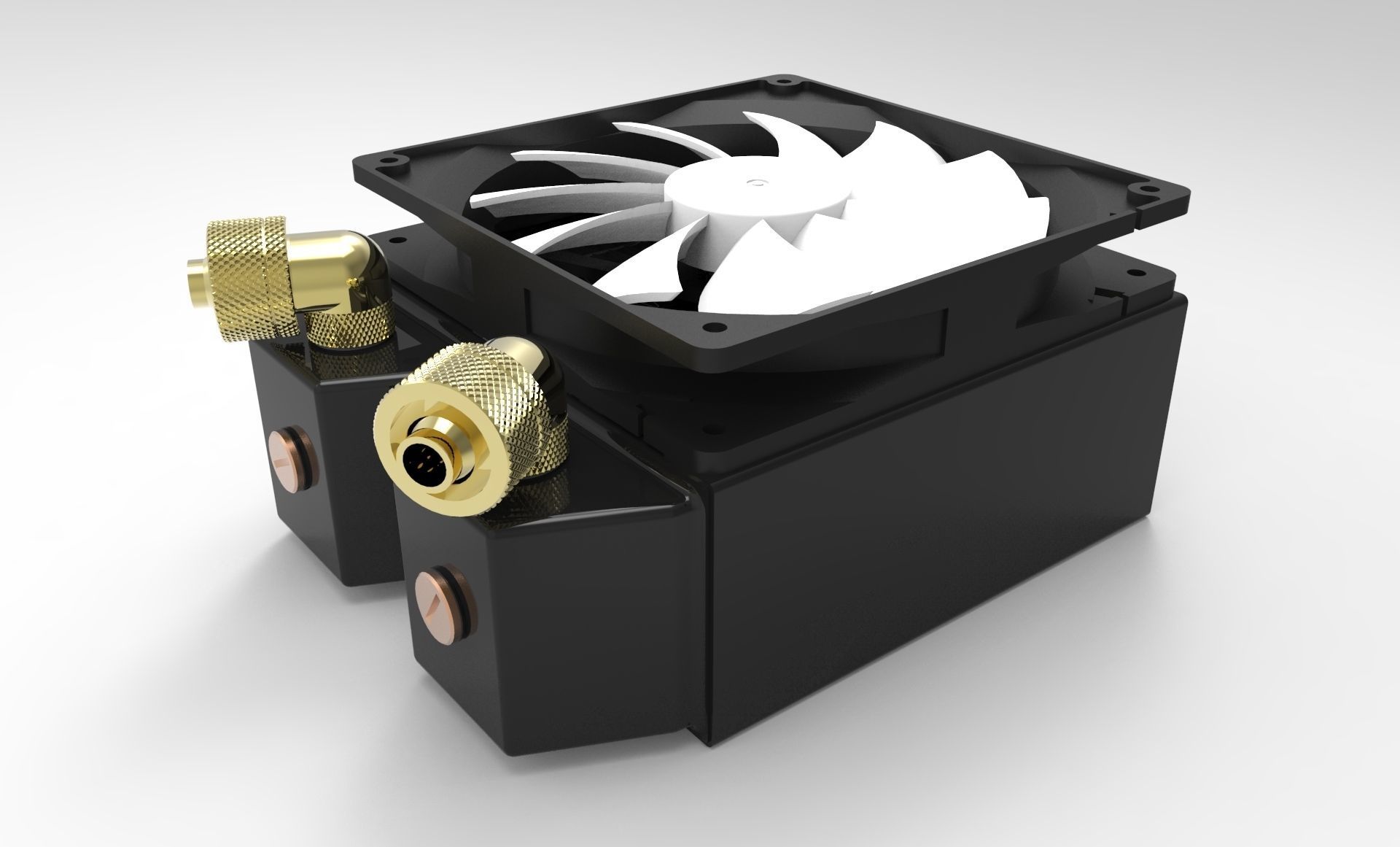 Alphacool NexXxoS UT60 140mm Radiator 3D model_4