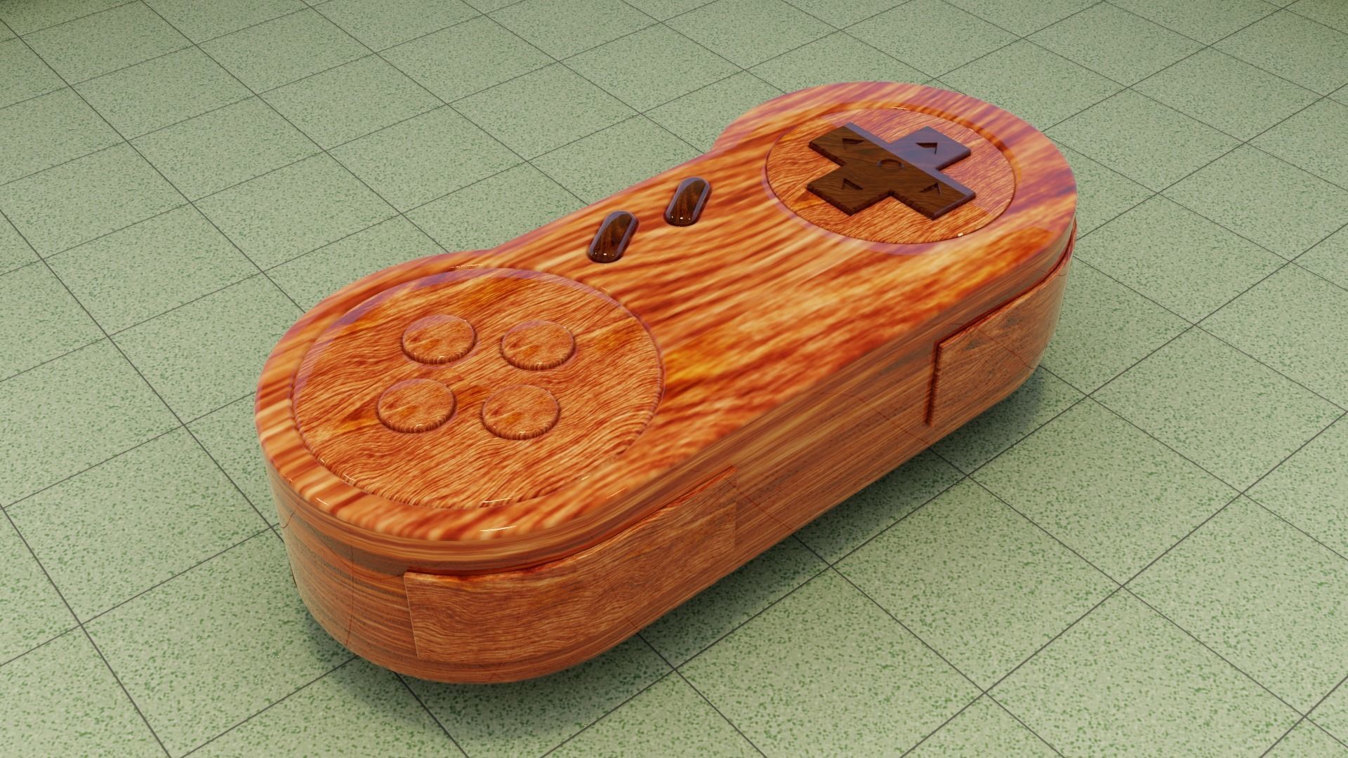 Joystick Table Low-poly 3D model_2