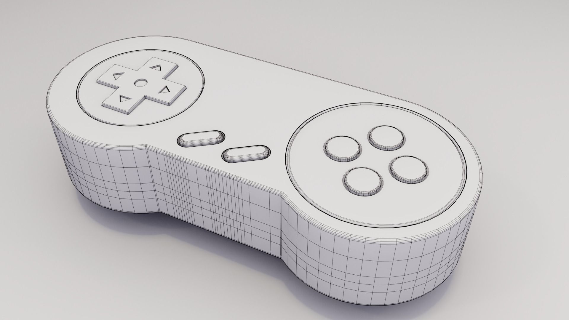 Joystick Table Low-poly 3D model_5