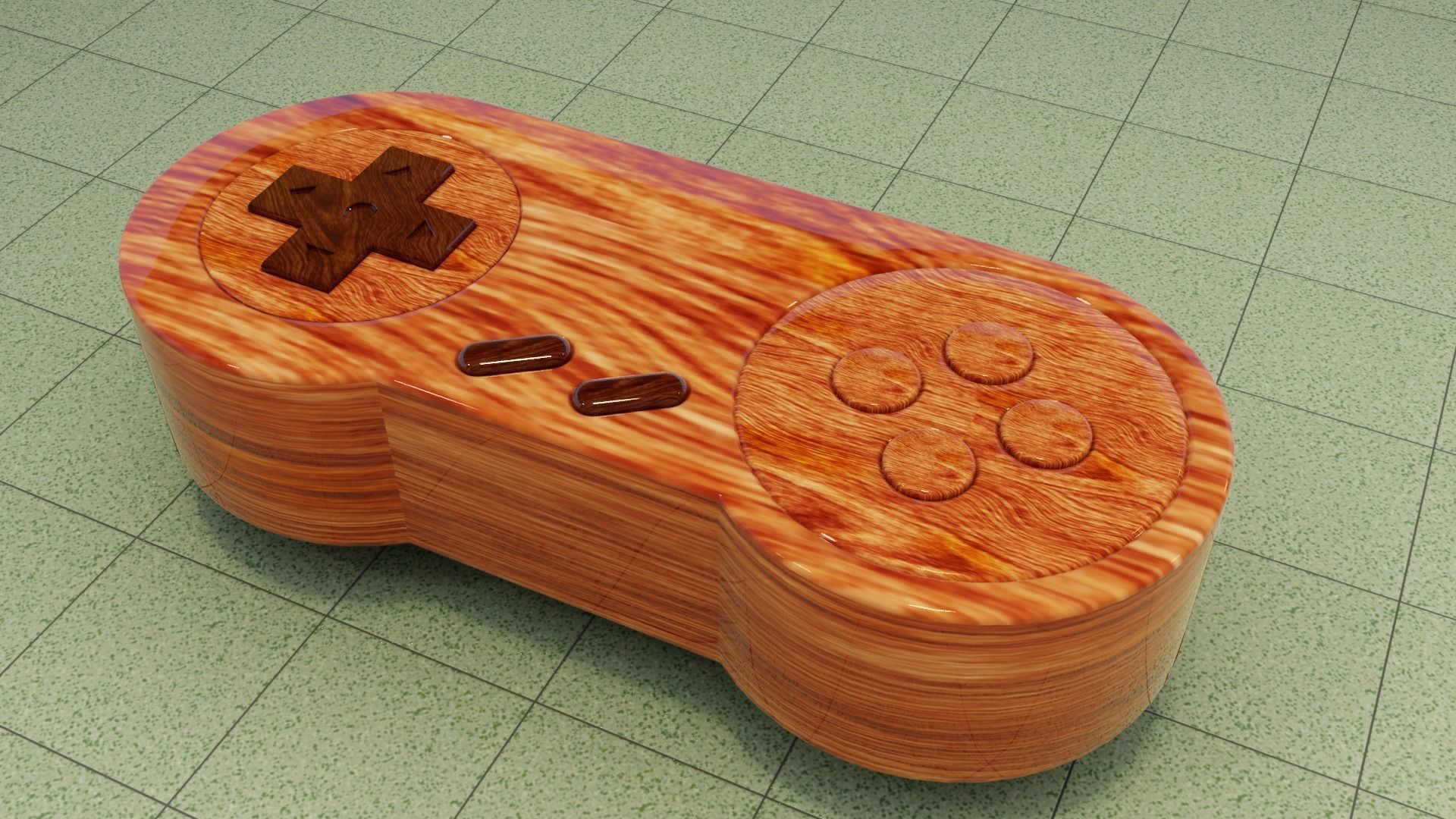 Joystick Table Low-poly 3D model_3
