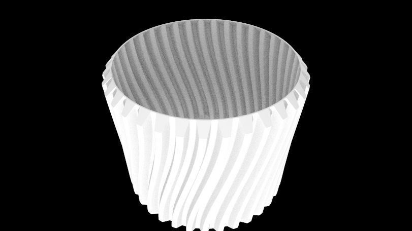 Lampshade with mount - Gear A3 model 3D print model_4