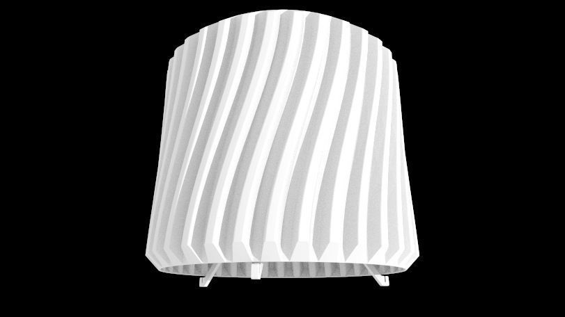 Lampshade with mount - Gear A3 model 3D print model_1