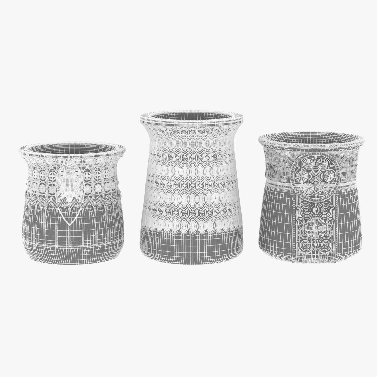 Gustav Gurschner tree vases 3D model_6