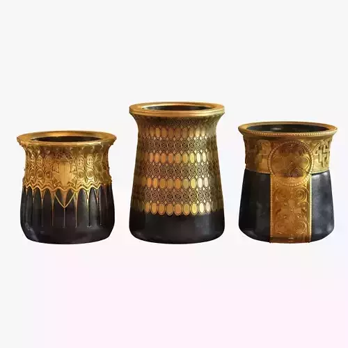 Gustav Gurschner tree vases