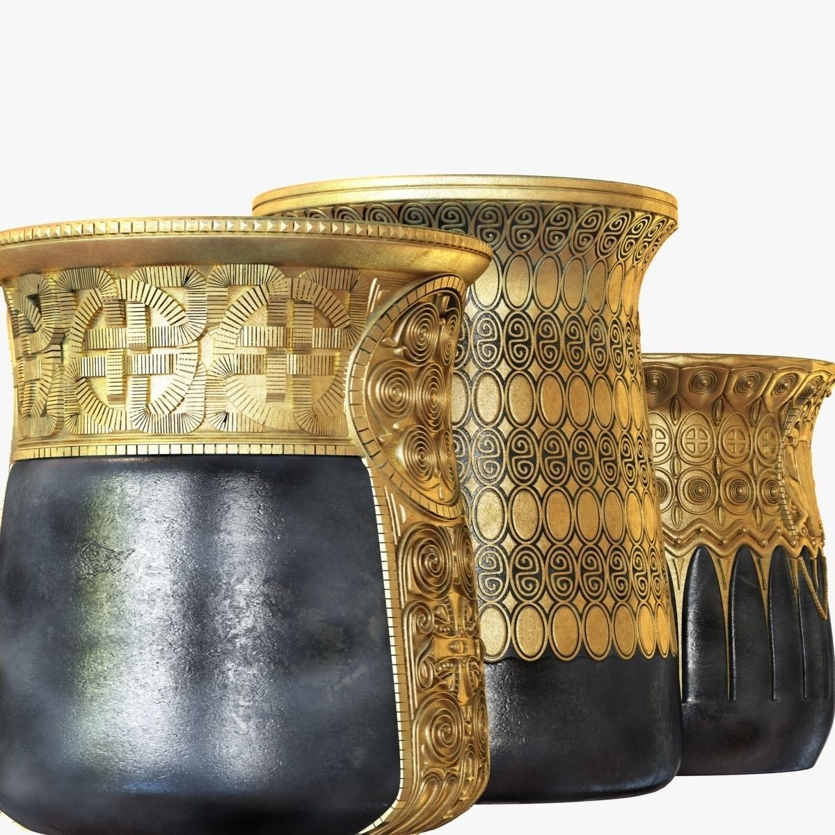 Gustav Gurschner tree vases 3D model_4