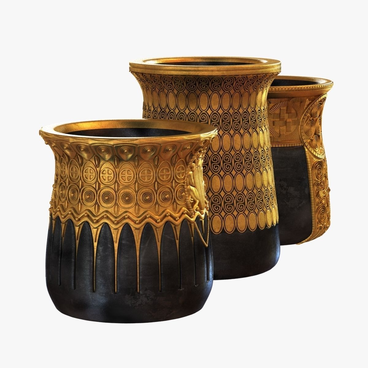 Gustav Gurschner tree vases 3D model_5